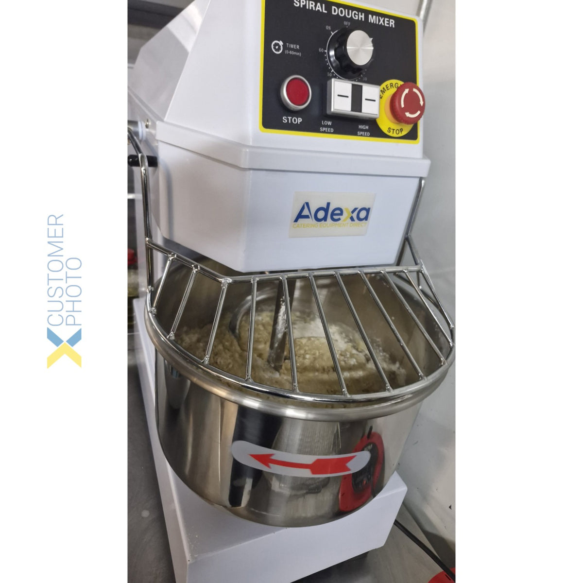 Professional Spiral Dough Mixer 20 Litres Fixed Head Fixed Bowl 2 Speeds 230V/1 Phase - SH20