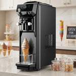 Commercial Standing Soft Serve Ice Cream Machine 13–16L/H 210x610x706mm - SKFAT1116BLACK