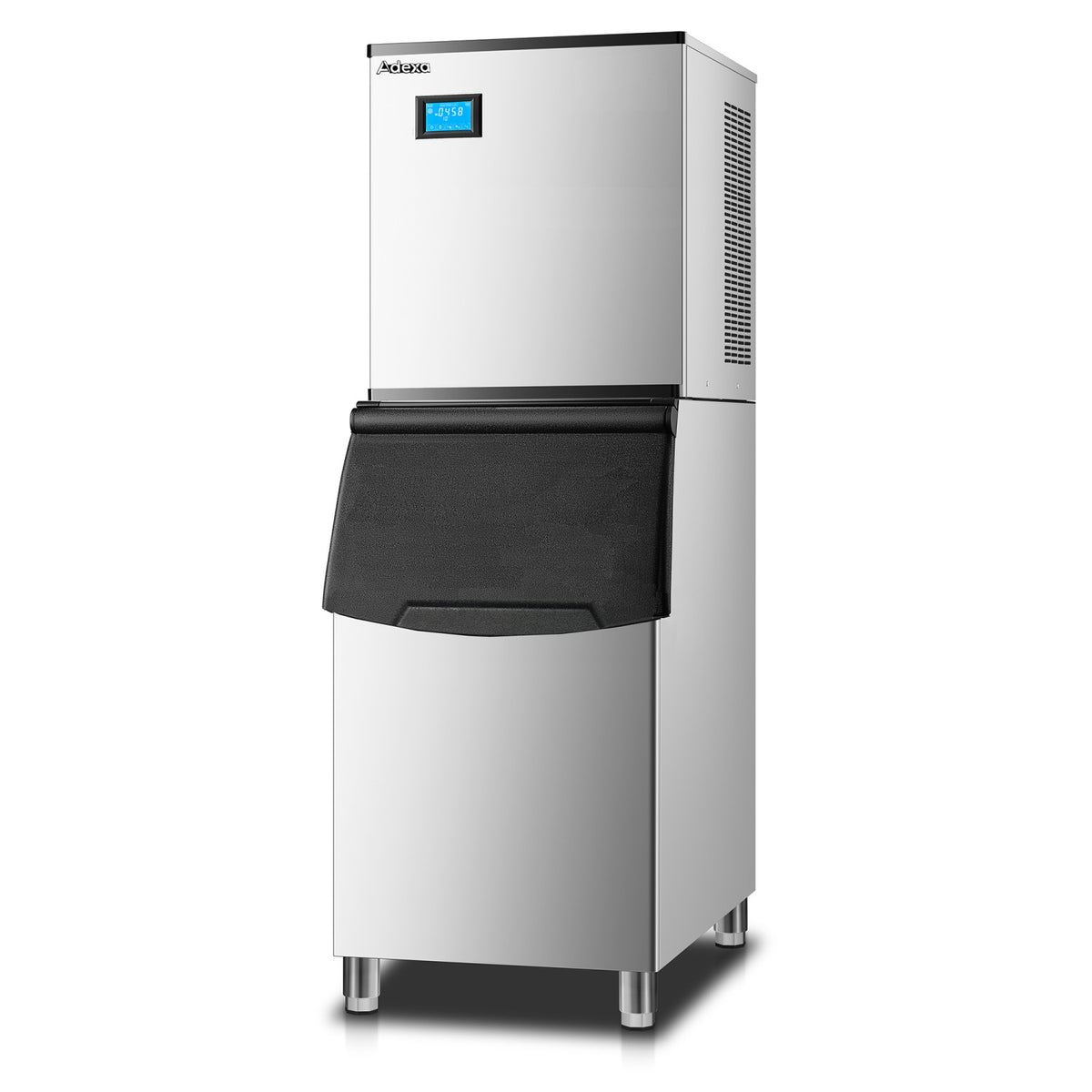 Commercial Freestanding Ice Cube Maker 225kg/24h with 90kg Storage Bin 585x680x1560mm - SKFM500F