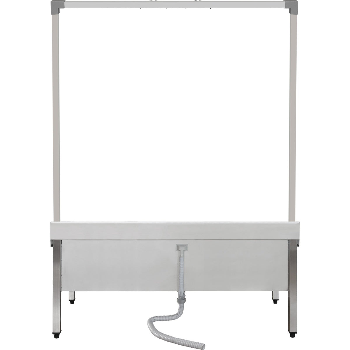 Commercial Stainless Steel Mop Sink with High Rack & 2-in-1 Mop Holder 1200x600x550mm - SMSJYHR12060