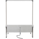 Commercial Stainless Steel Mop Sink with High Rack & 2-in-1 Mop Holder 1200x600x550mm - SMSJYHR12060