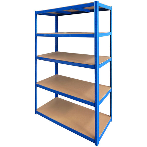 Commercial Blue Heavy Duty Shelving Unit 5 Shelves 1375kg Loading Capacity 900x450x1800mm - MD9045BLUE