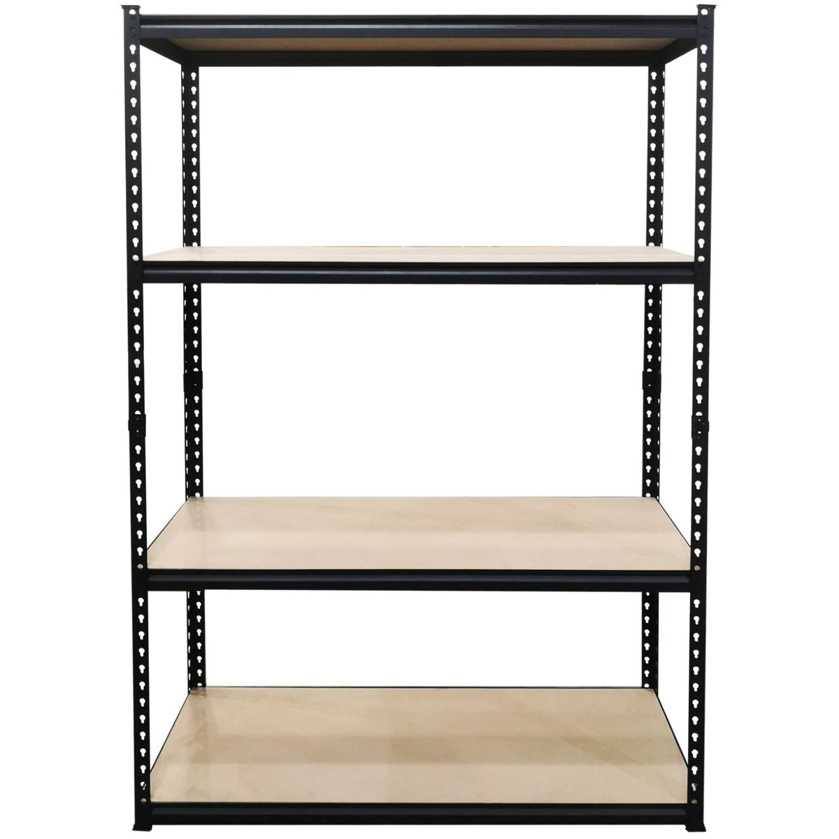 Industrial Shelving Unit Heavy duty 900x450x1800mm 4 shelves 275 kg/shelf Black - SP9045BLACK
