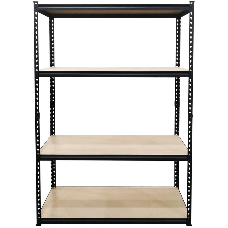 Industrial Shelving Unit Heavy duty 900x450x1800mm 4 shelves 275 kg/shelf Black - SP9045BLACK