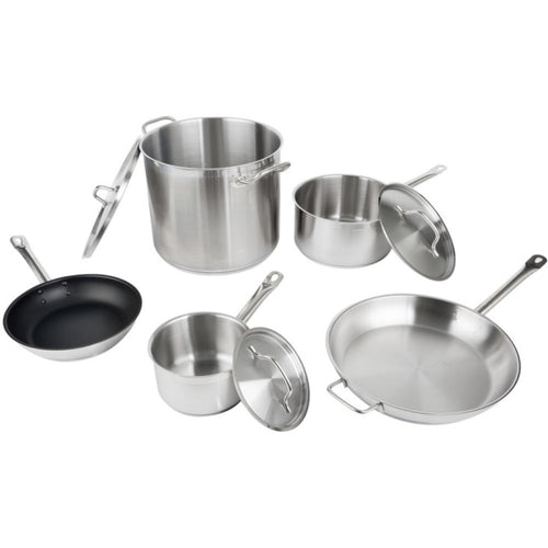 Set of Stainless steel Cookware 8 pcs Sauce pans Stew pan Fry pans - SPC8A