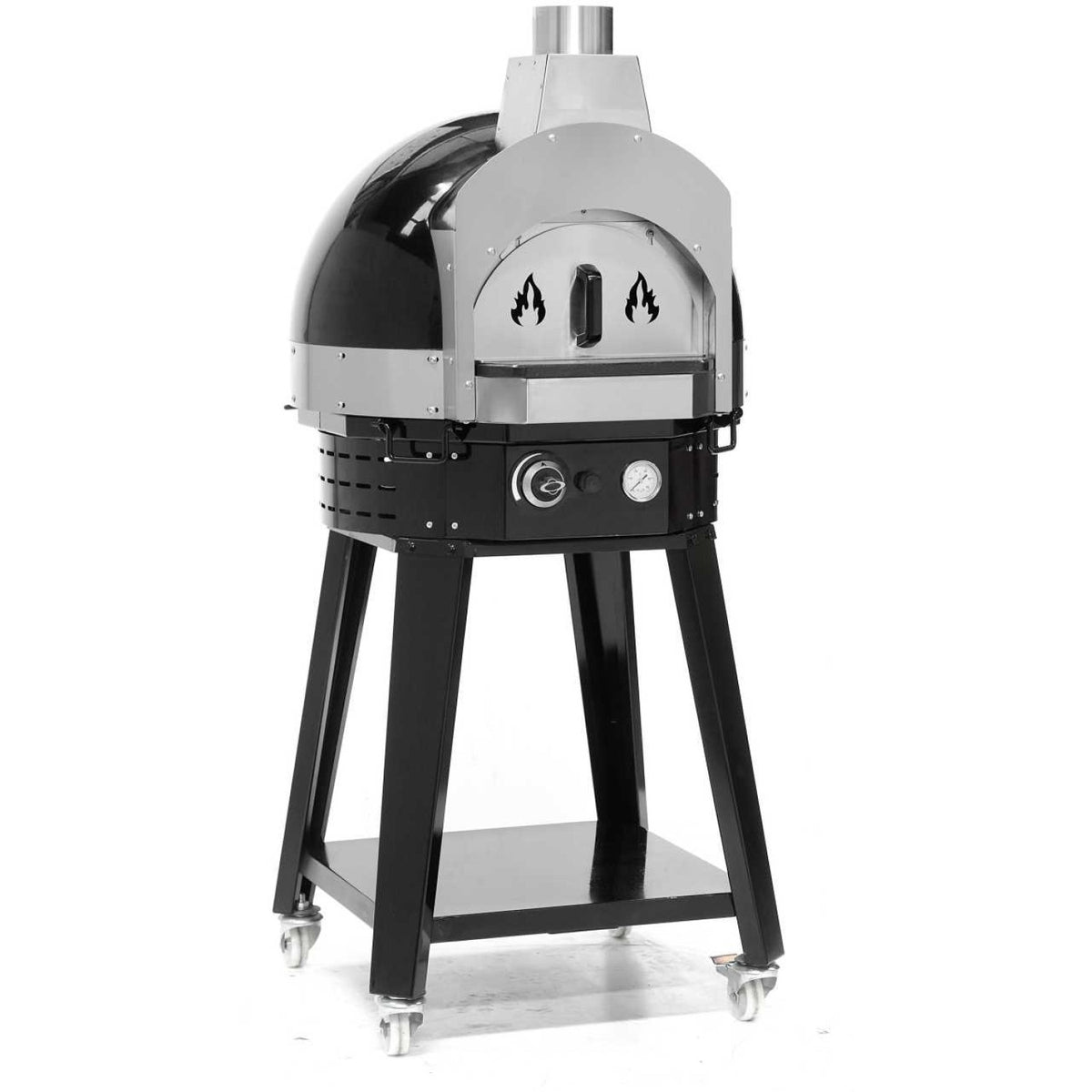 Gas Pizza Oven Ø700 Stone Base with Stand - SPOH70B-SPOH70AS