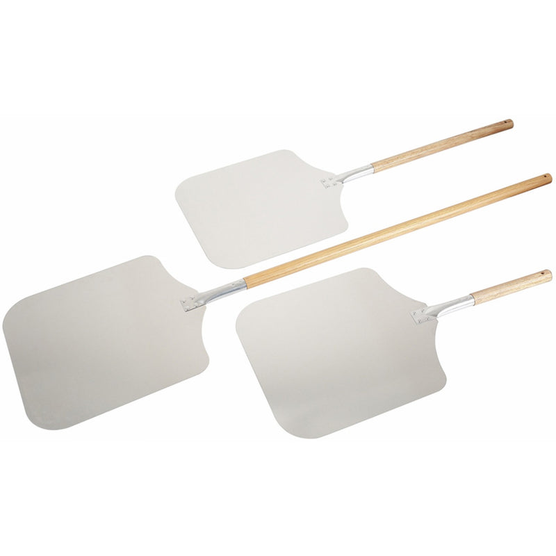 Pizza Peel 12'' square Wood handle Length 66cm - SPP6012W