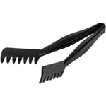 11" Black Angled Spaghetti Tongs Polycarbonate - SPTONG1
