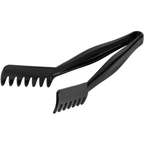 11" Black Angled Spaghetti Tongs Polycarbonate - SPTONG1