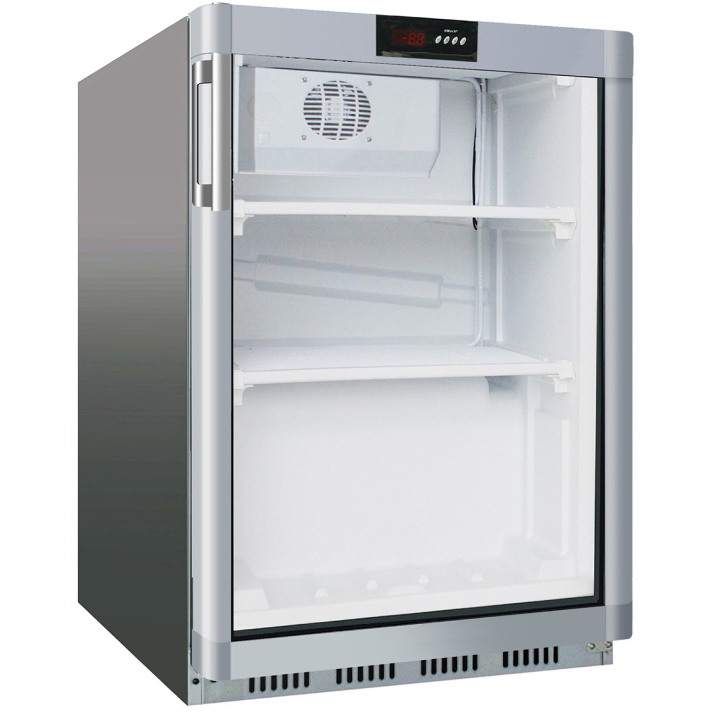 Commercial Refrigerator Undercounter 130 litres Stainless steel Single glass door - SR200G
