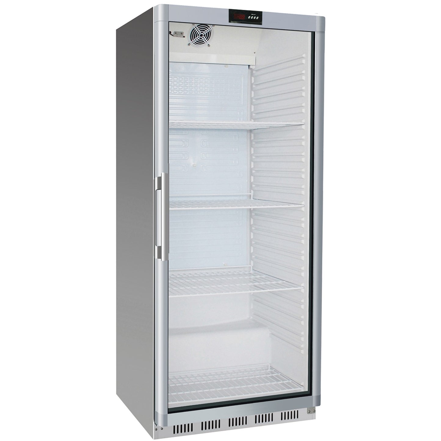 600lt Commercial Refrigerator Stainless Steel Upright cabinet Single glass door Ventilated cooling - SR600G