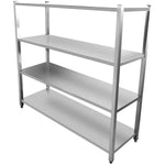 Commercial Shelving Unit 4 Tier Stainless Steel 1500x500x1500mm - SSB15050