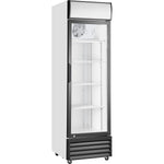 Commercial Bottle cooler Upright 292 litres Single hinged glass door Black&White - SSP338WEA
