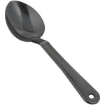11" Buffet Catering Solid Serving Spoon Black Polycarbonate - SSPC11