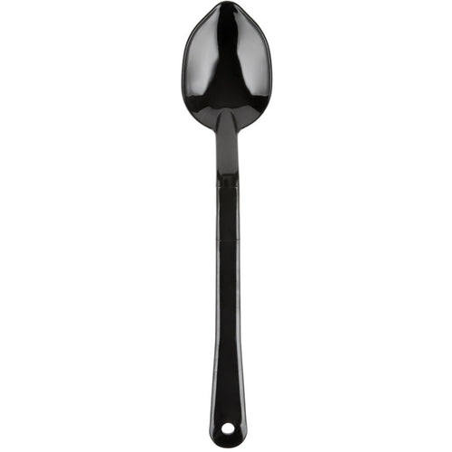 13" Buffet Catering Solid Serving Spoon Black Polycarbonate - SSPC13
