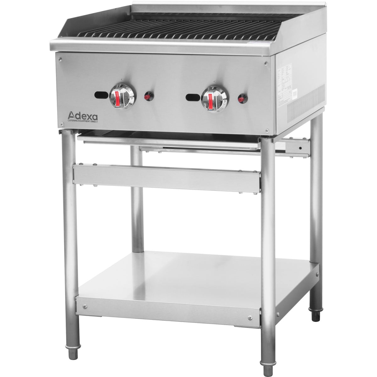 Professional Natural Gas Chargrill 2 burners 15kW - ECB24S