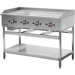 Premium Commercial Gas Griddle Smooth plate 4 burners 30kW Countertop - EGG48S