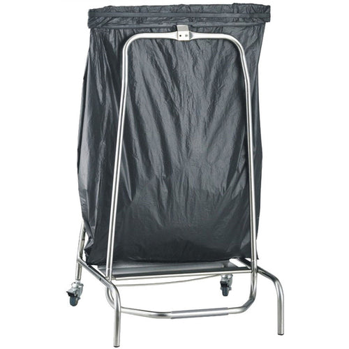 Professional Sack Holder Trolley with Castors & Pedal Closed mouth - STBH01