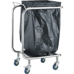 Adexa Stainless Steel Wheeled Waste Bag Holder Trolley | Commercial Kitchen UK