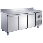 Commercial 3 Door Counter Fridge - Stainless Steel Prep Fridge 1794×700×950mm (Energy Class A) - SUP104
