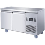 Commercial 2 Door Counter Freezer - Stainless Steel Prep Freezer 1349×700×850mm (Energy Class C) - SUP108