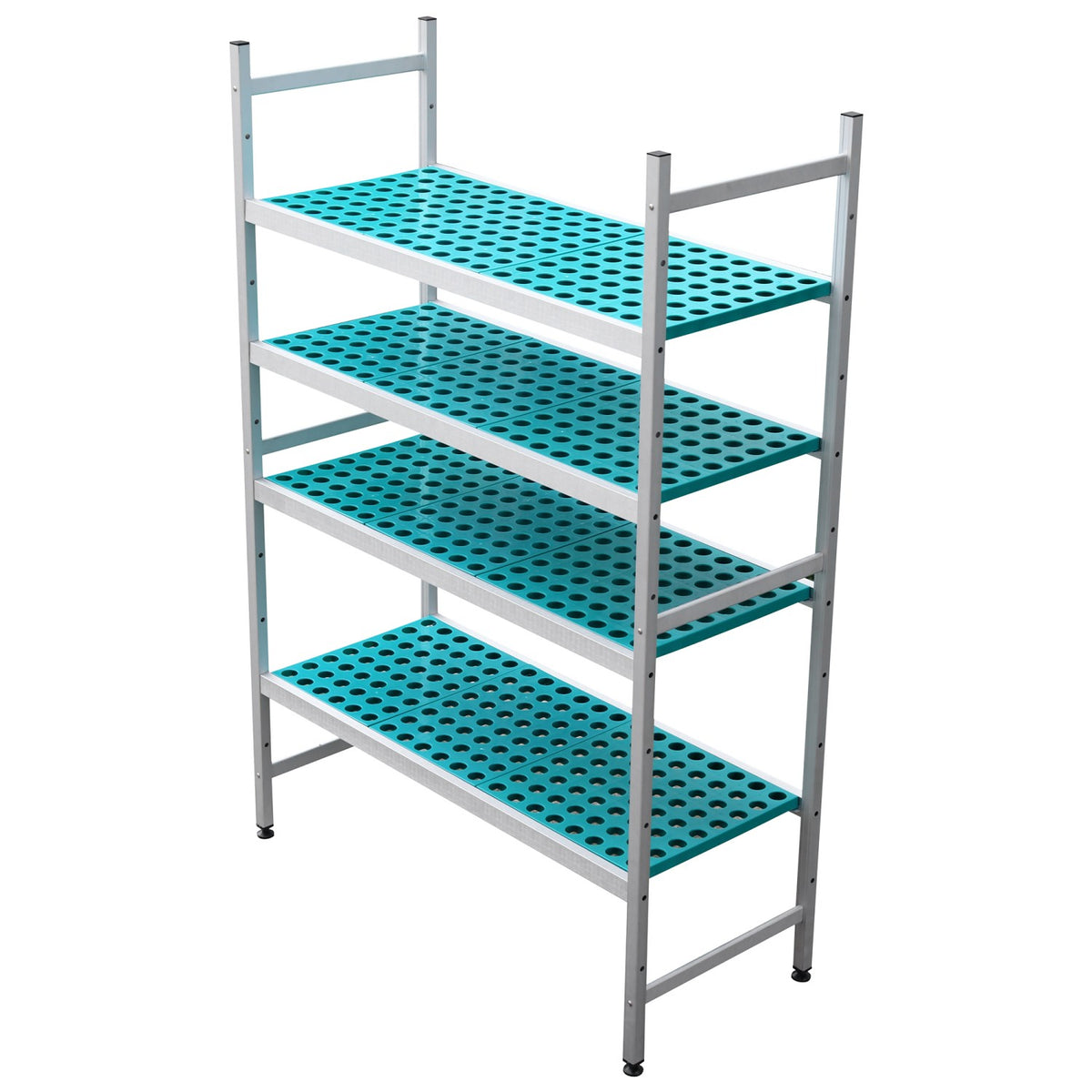 Commercial 4 Tier Aluminium Storage Rack with PP Shelves 1087 x 580 x 1800mm - SV10058R