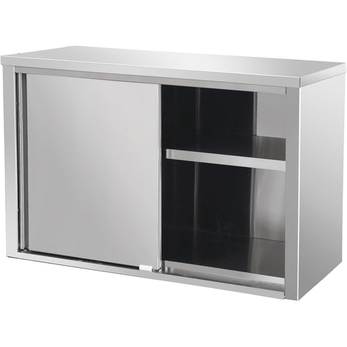 Wall cabinet cupboard with doors Stainless steel 800x400x650mm - SWC80402D