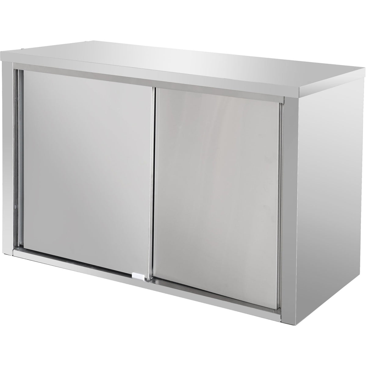 Wall cabinet cupboard Sliding doors Stainless steel 1200x400x650mm - SWC120402DR