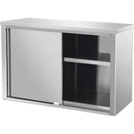 Wall cabinet cupboard Sliding doors Stainless steel 1200x400x650mm - SWC120402DR