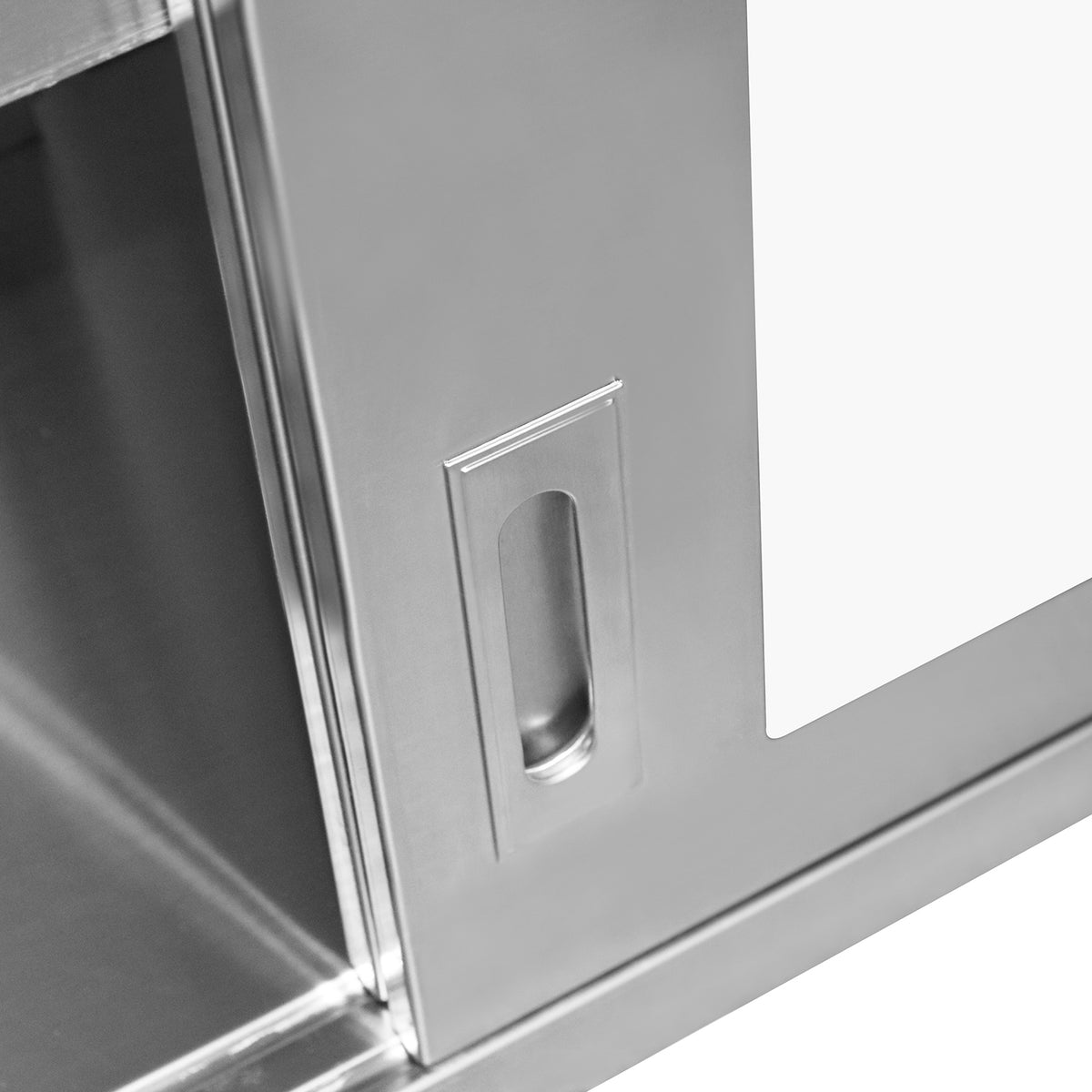 Commercial Wall Cabinet Cupboard Glass Doors Stainless Steel 1000x400x650mm - SWCGD100402