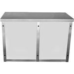 Commercial Wall Cabinet Cupboard Glass Doors Stainless Steel 1000x400x650mm - SWCGD100402