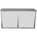 Commercial Wall Cabinet Cupboard Glass Doors Stainless Steel 1800x400x650mm - SWCGD180402