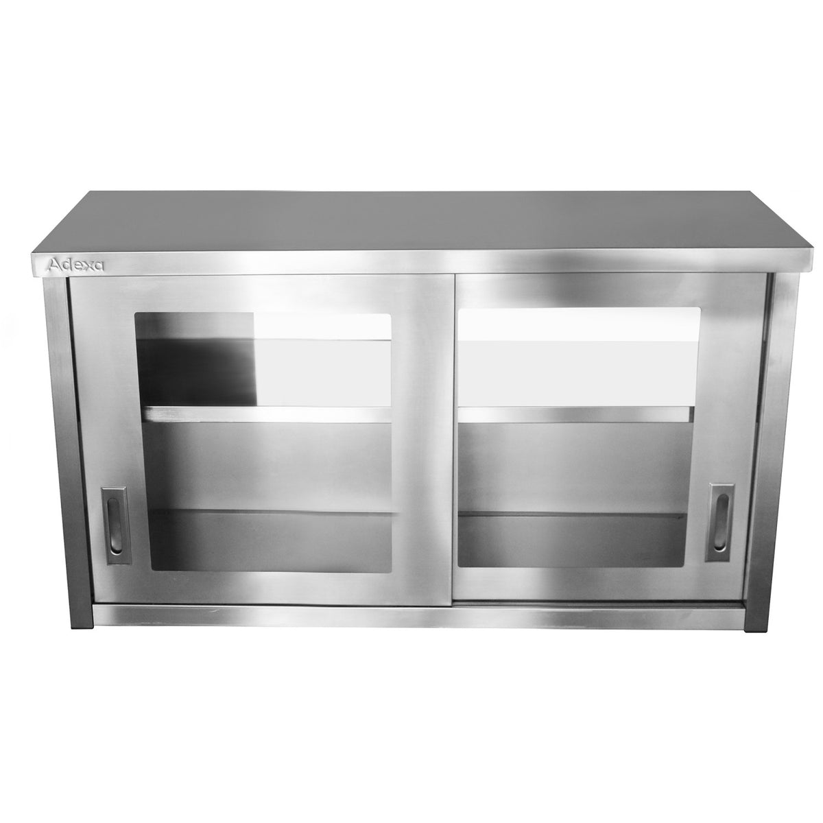 Commercial Wall Cabinet Cupboard Glass Doors Stainless Steel 1500x400x650mm - SWCGD150402