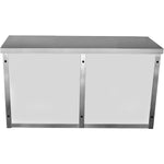 Commercial Wall Cabinet Cupboard Glass Doors Stainless Steel 1500x400x650mm - SWCGD150402