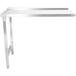 Unloading table Left side 1100x650x850mm No bottom shelf No splashback Stainless steel - SWT11065L