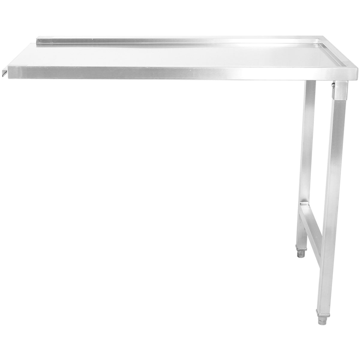 Unloading table Right side 1100x650x850mm No bottom shelf No splashback Stainless steel - SWT11065R