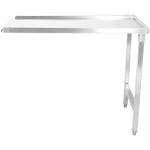 Unloading table Right side 1100x650x850mm No bottom shelf No splashback Stainless steel - SWT11065R