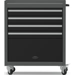 Professional Grey and Black Tool Drawer Cabinet with 4 Drawers and Locker Design 616x330x760mm - TC027