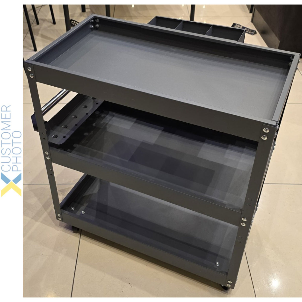 3 Tier Trolley Cart 750x355x730mm Steel - TC3
