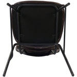 Modern High Bar Stool with PU Leather Seat Dark Brown 460x540x1140mm - TGS106
