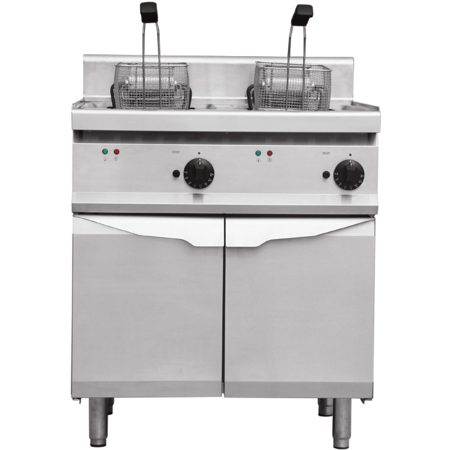Professional Free standing Fryer Electric Twin tank 2x20 litres 24kW - THE7F1818M