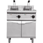 Professional Free standing Fryer Electric Twin tank 2x20 litres 24kW - THE7F1818M
