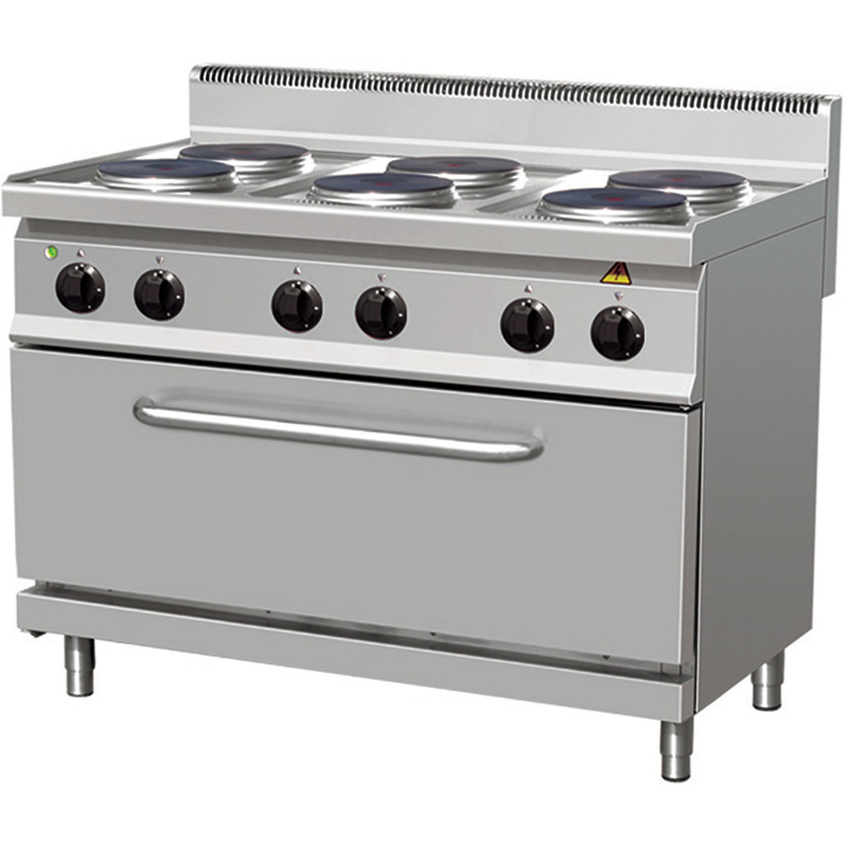 Professional Electric Range oven 6 plates 15.6kW Electric oven 6kW - THE7P6MEO