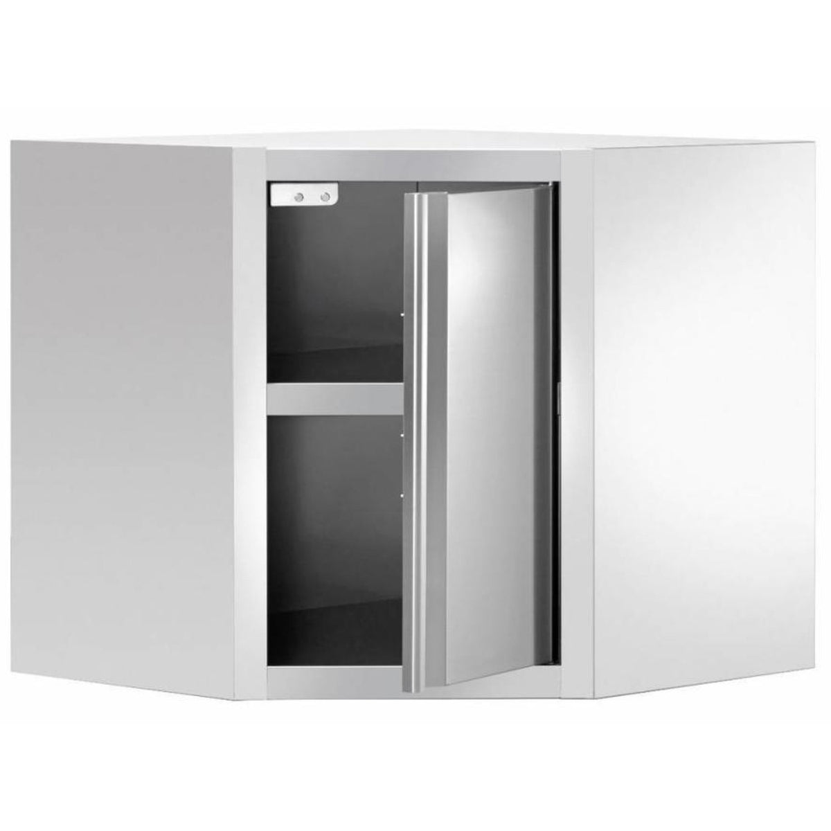 Wall cabinet Corner unit Stainless steel 720x720x650mm - THEHR74