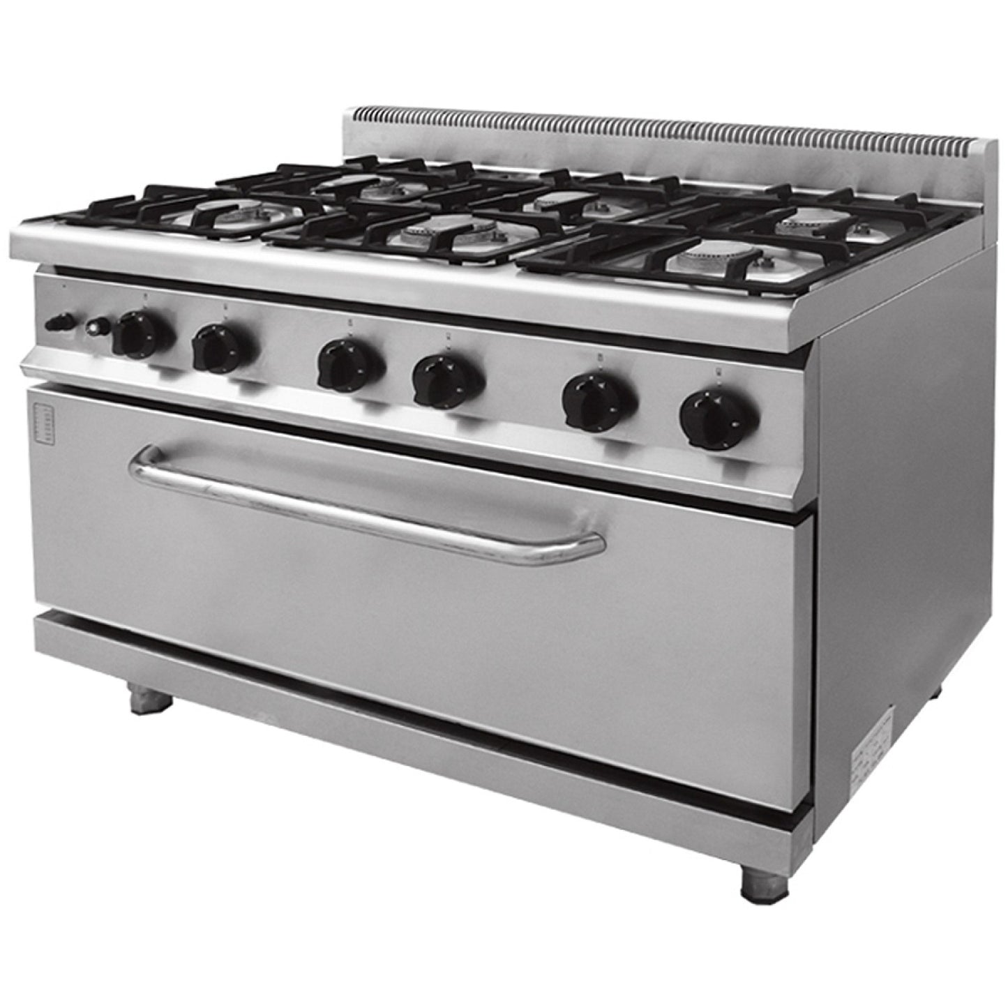 Professional Gas range 6 burners 30kW Gas oven 5.8kW - THG7F6PWFG1