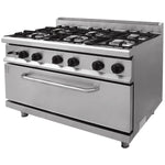 Professional Gas range 6 burners 30kW Gas oven 5.8kW - THG7F6PWFG1