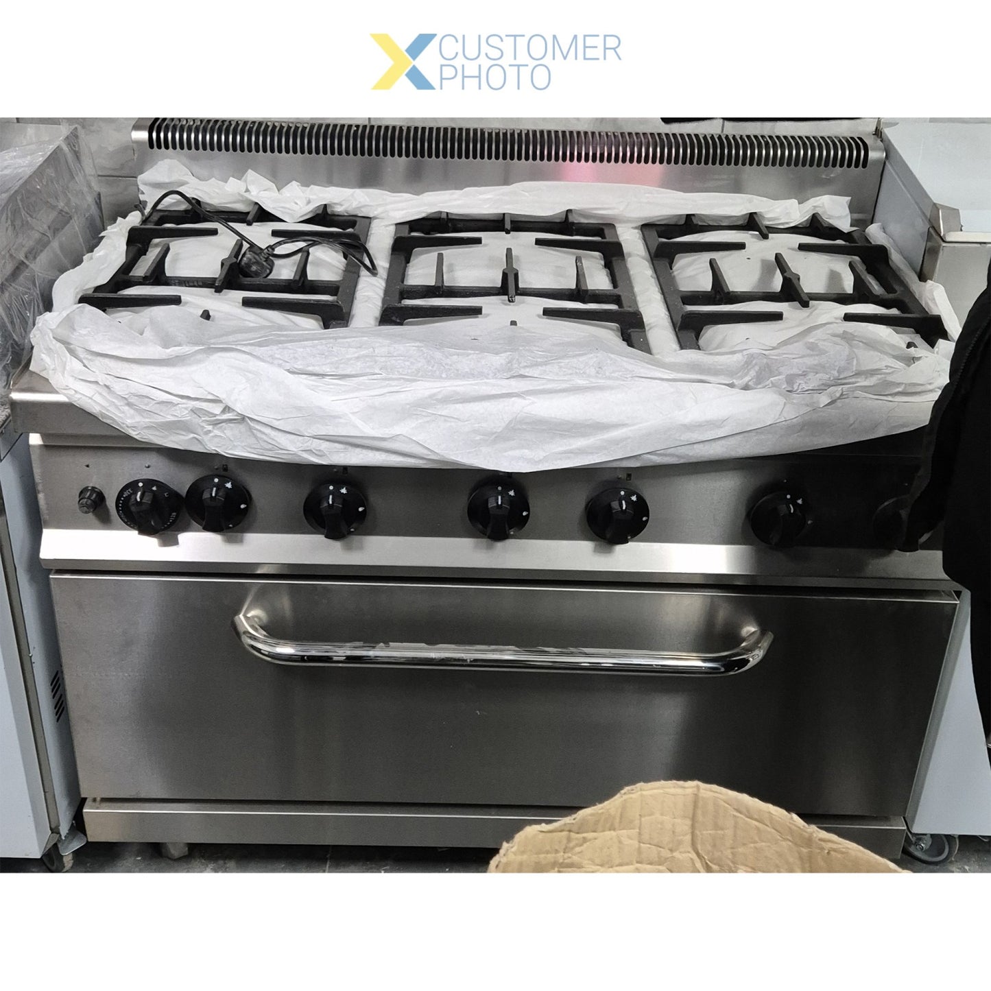 Professional Gas range 6 burners 30kW Gas oven 5.8kW - THG7F6PWFG1