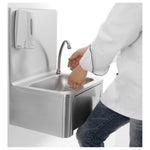 Commercial Hand wash sink Stainless steel Knee control Stainless steel - THHWR43