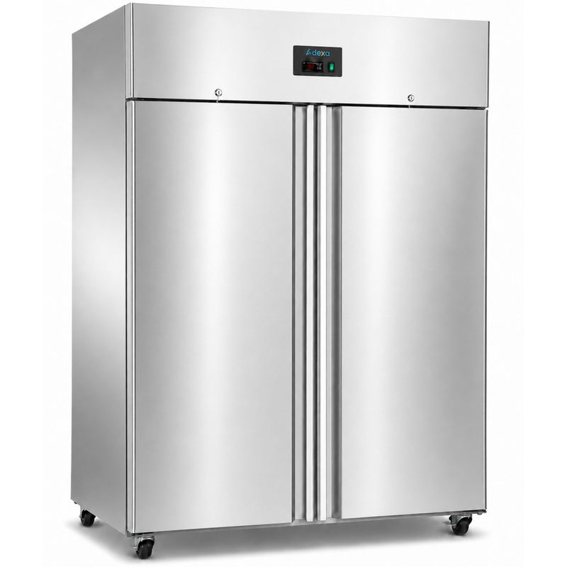 1476lt Commercial Refrigerator Stainless steel Upright cabinet Twin door GN2/1 Ventilated cooling - THL1410TN