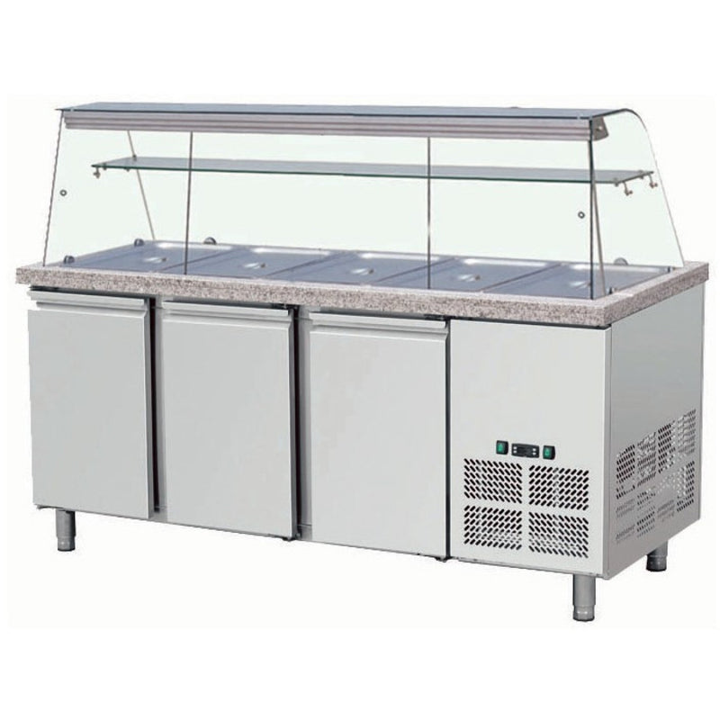Refrigerated counter with display 5xGN1/1 - THSAI188